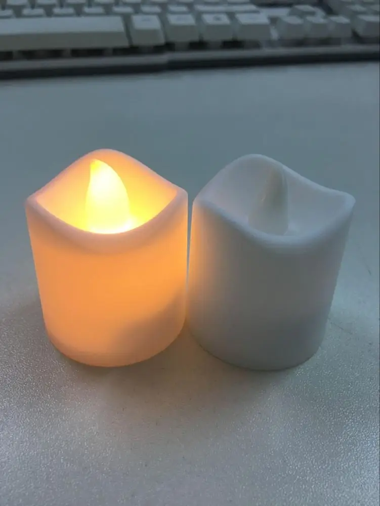 Flameless LED Tealight ไฟเทียนแบตเตอรี่ขอบหยักเทียนอิเล็กทรอนิกส์สำหรับงานแต่งงานตกแต่งบ้าน