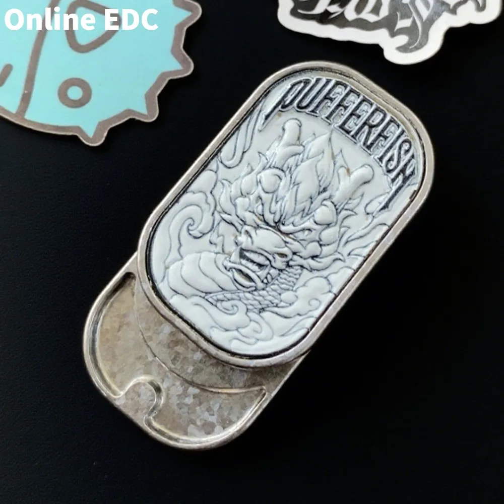 

Игрушки EDC PUFFERFISH TT Coin Fidget Slider, игрушка для снятия стресса, титановая кристаллизированная ограниченная серия до 200, новинка, игрушка