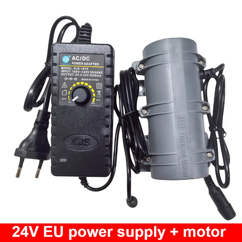 Mini Vibrating Motor 12V/24V 3800rpm 10W for Warning Systems Massage Bed Chair Speed Regulating Vibrator Feed vibration motor