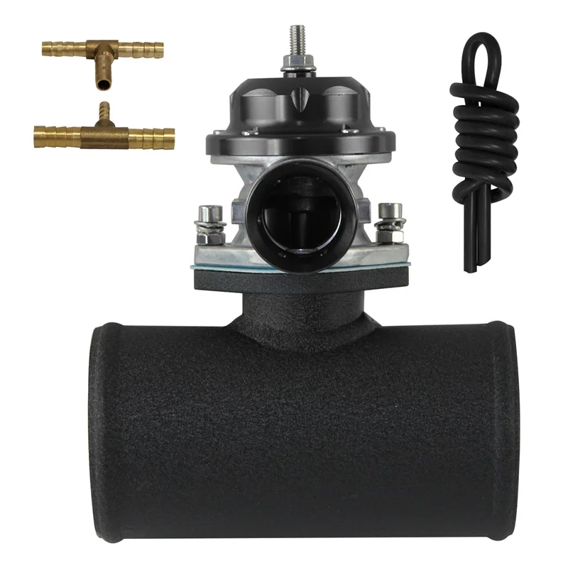 

For Turbo Charger BOV Blow Off Valve Type-S/RS + 3" Alloy Flange Adapter Pipe Black / Blue