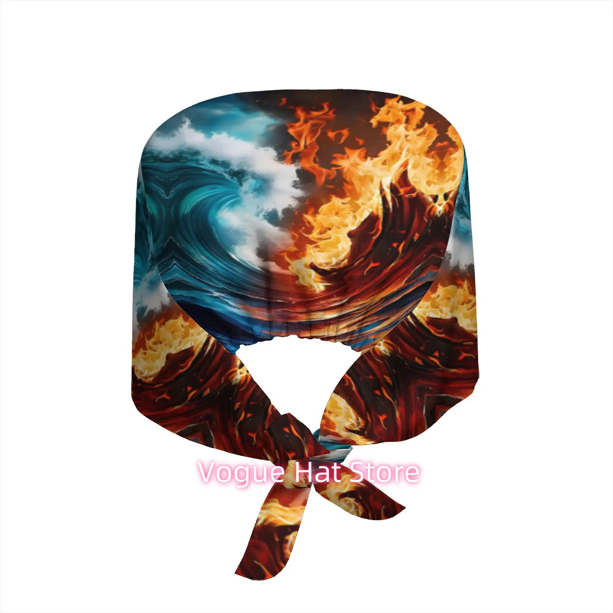 1pc of Work Featuring an Abstract Art Print of Ocean Waves And Fire Collisions, Showcasing a Dynamic Modern Style for Home Wall