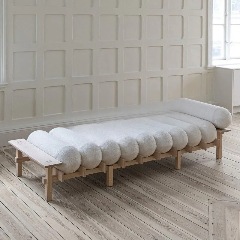 Nordic simple modern living room solid wood sofa chair, door shoe changing stool, bedroom creative bedside stool, lounge