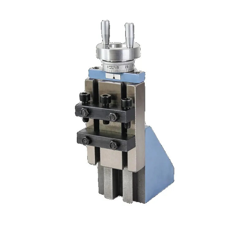 Vertical Lifting Tool Post Vertical Tool Holder Lathe Milling Machine Multi-Function Fixture 210 Lathe Quick-Change Tool Post