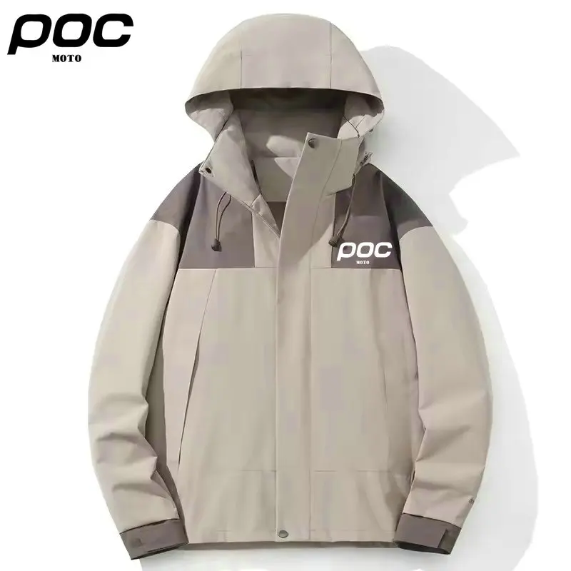

Men Women Waterproof MOTO POC Hiking Jacket Climbing Camping Trekking Windbreaker Unisex Outdoor Windproof Rain Coat Antifoulin