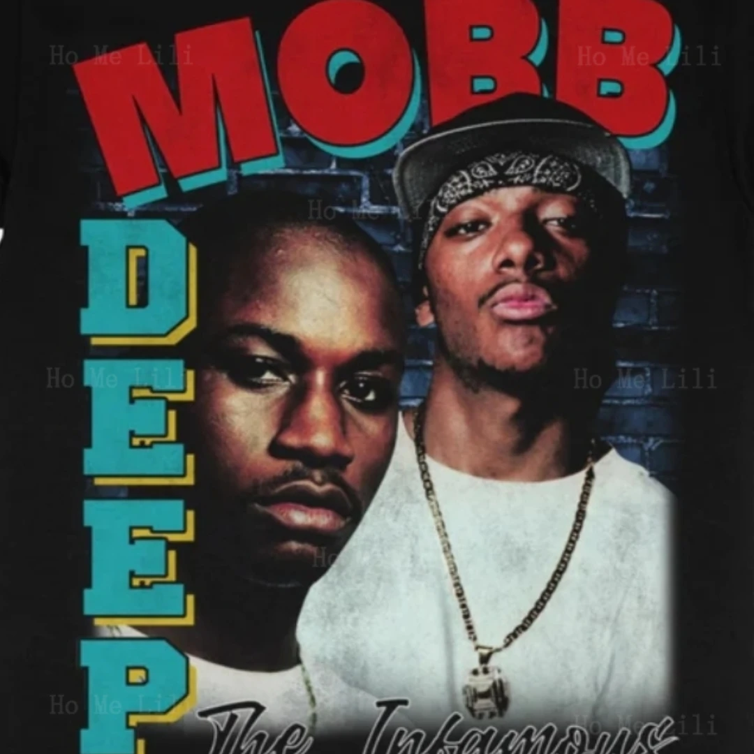 Mobb Deep Tee Shirt East Coast Hip Hop Rap Style Luxury 100% Cotton Tshirts For Men