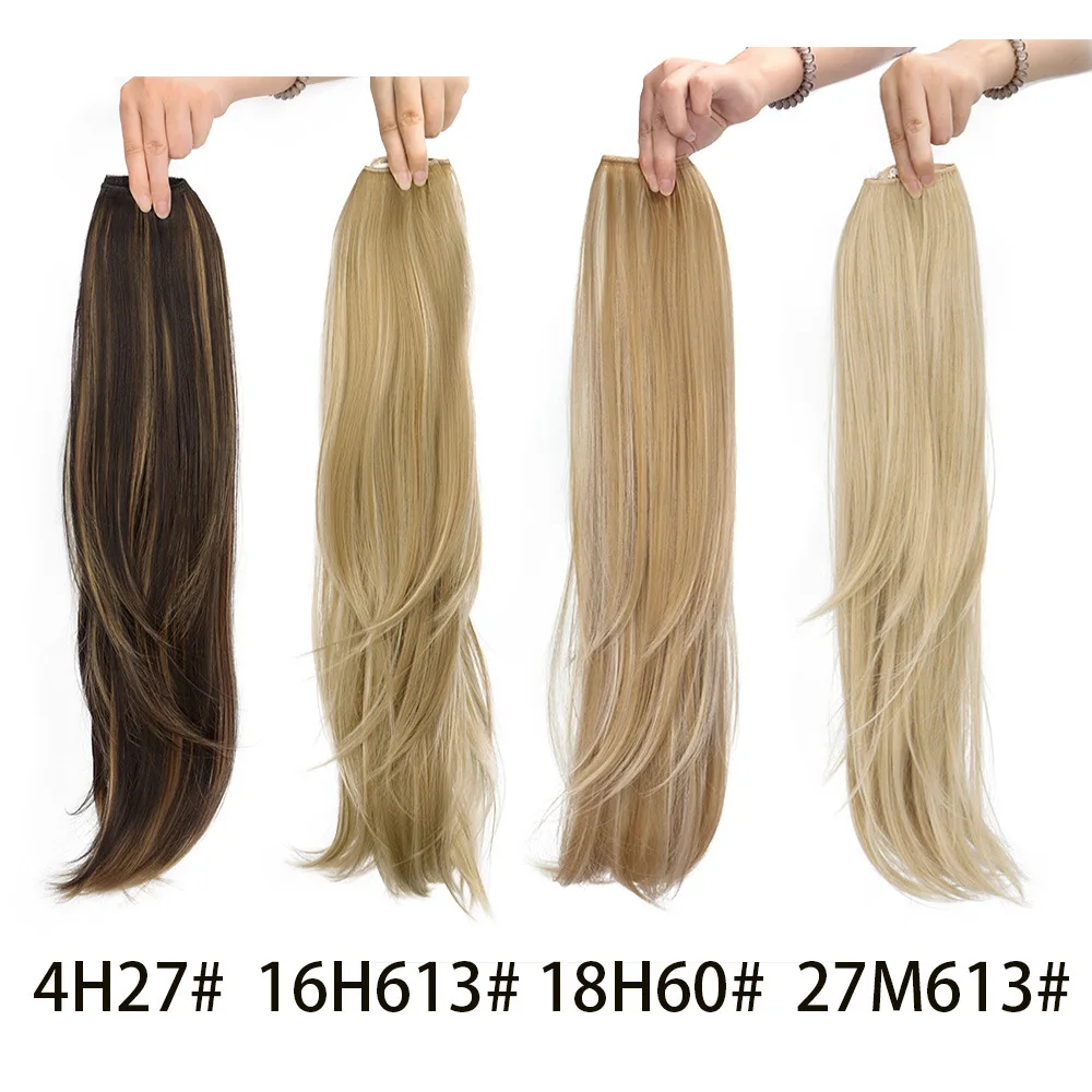 Synthetic Long Curly Layered U-Shape Wig for Women Invisible Seamless One Piece Clip in Hair Extension Natural Look Cosplay