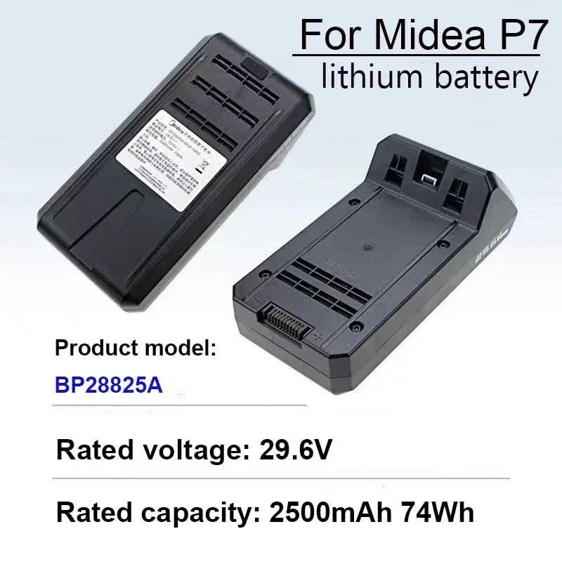 100% New 29.6V 2500mAh For Midea P7 Q8 BP28825A Wireless vacuum cleaner battery