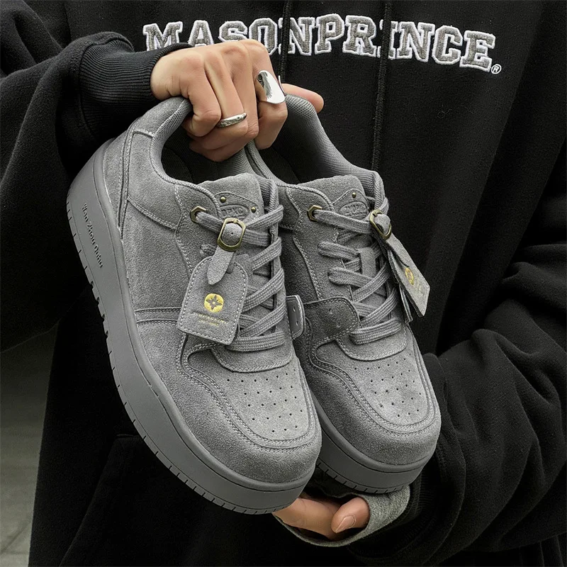 2026 New Spring Sneakers for Men and Women, Thick-Soled Height-Increasing Casual Couple's Shoes, Niche Couple Style