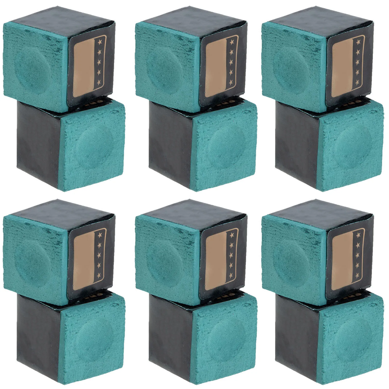 12Pcs Billiard Training Chalks Non Clumping Smooth Application Great Helper for Pool Table Accessories Pool Chalk