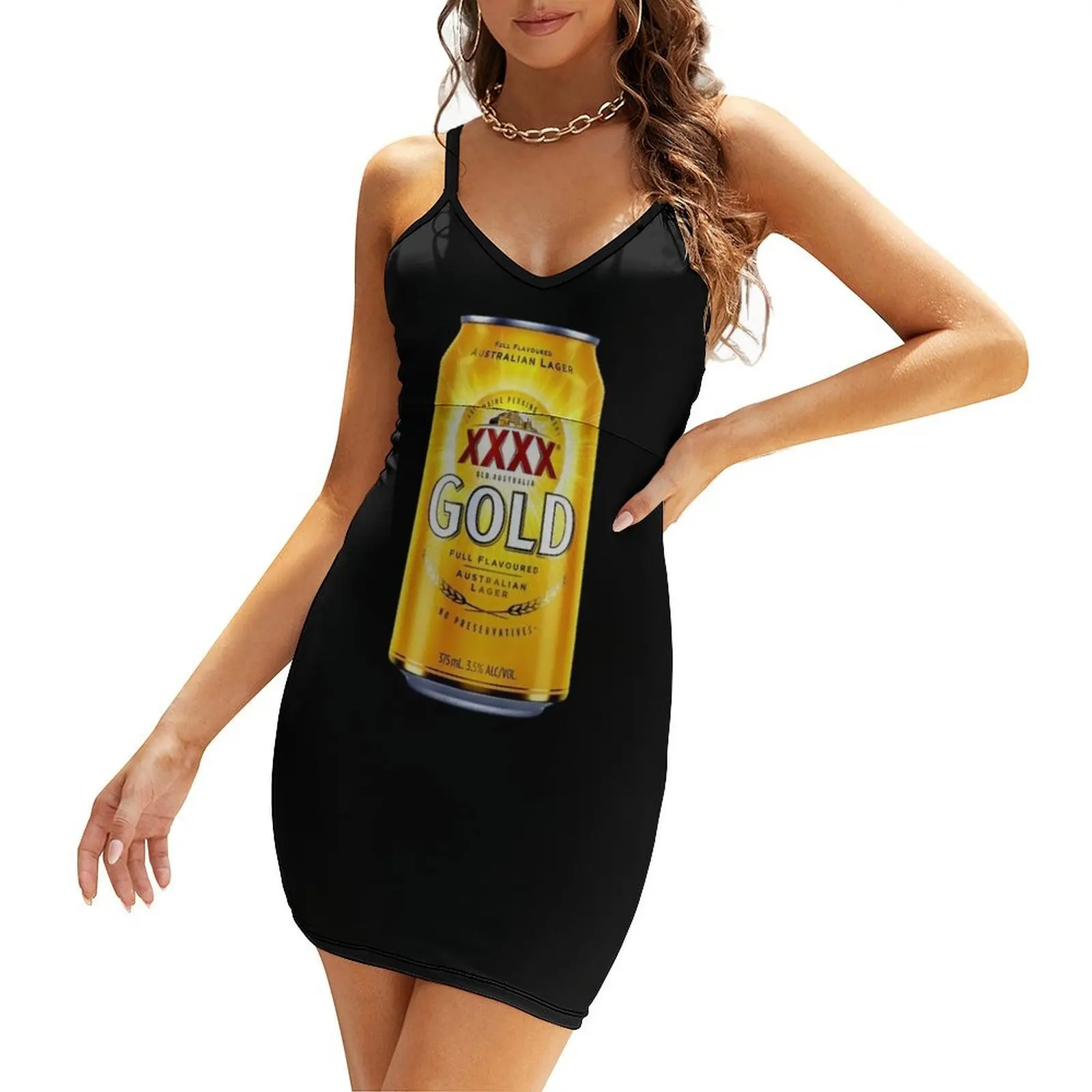 

XXXX Gold Can Sling Dress women's elegant loose dresses Women's summer dresses dress for women summer Dress women