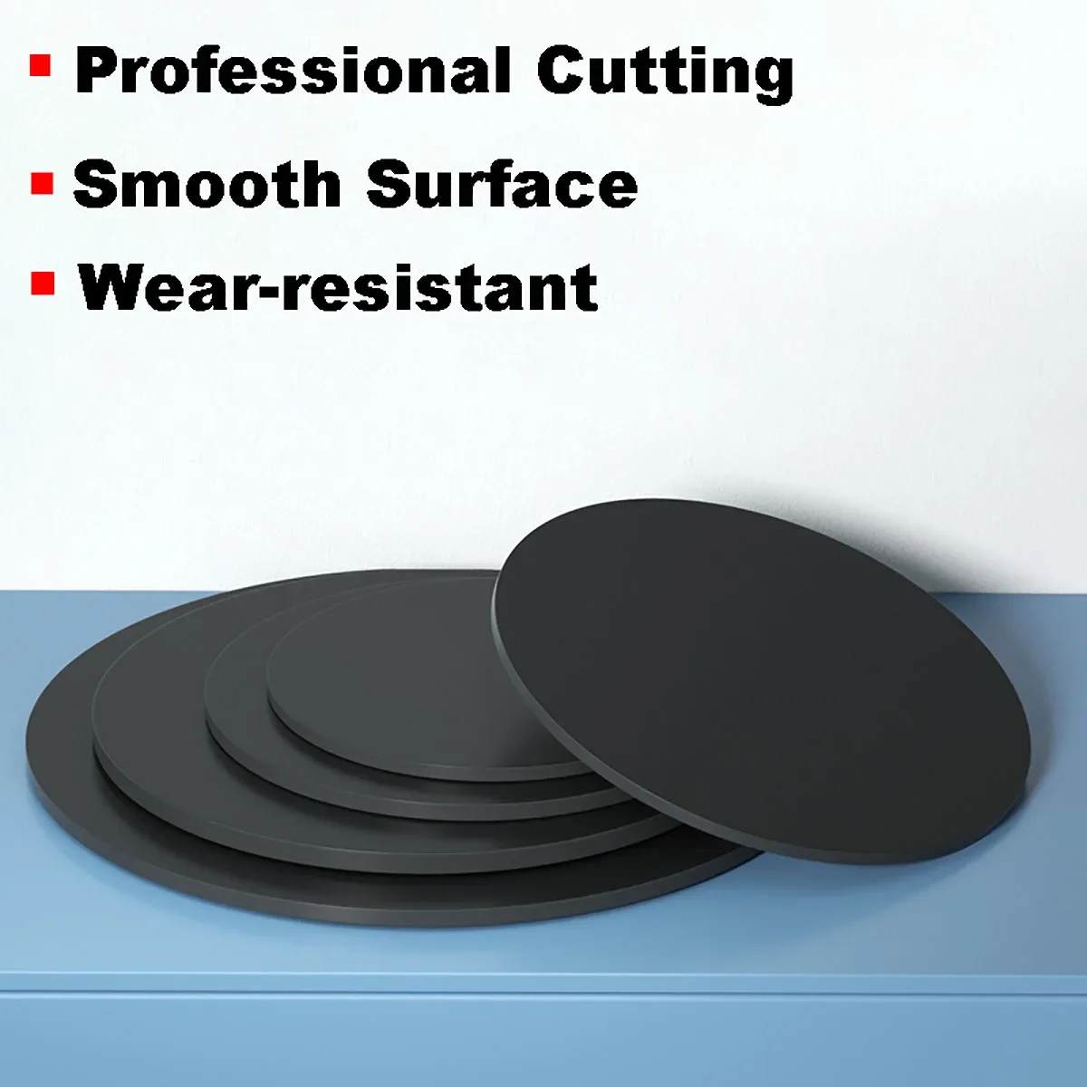 Black Polypropylene Board Round PP Plastic Sheets Plate Dia 20mm 30mm 35mm 40mm 45mm 50mm 60mm Thick 1-20mm