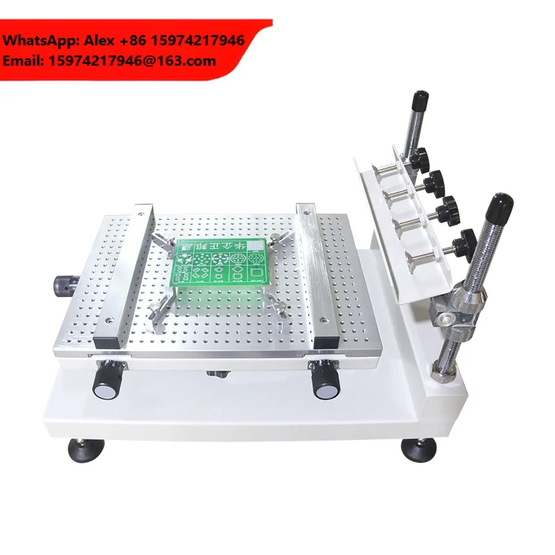 PTR-A300 Pcb Manual Solder Paste Printer Smt Stencil Printing Machine 25x40cm High Precision Solder Paste Stencil Screen Printer