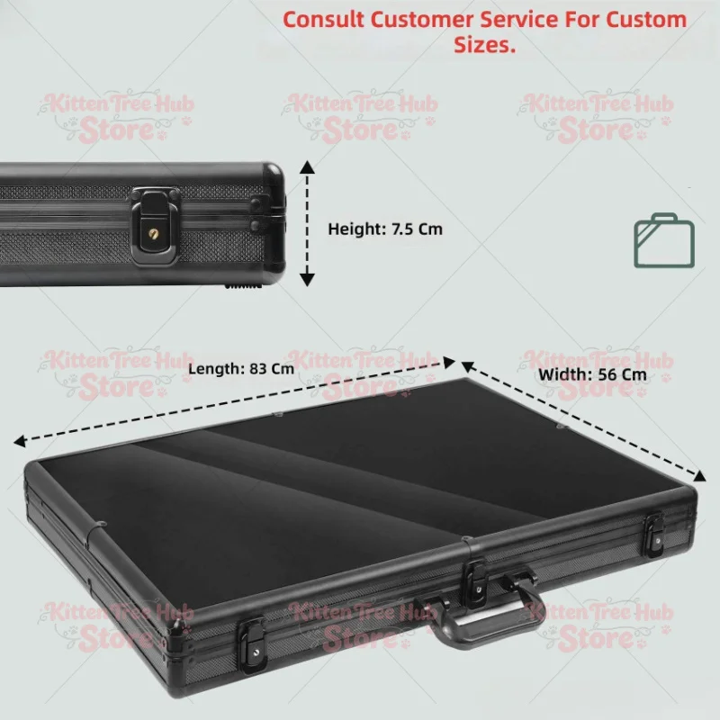 Lockable Trading Card & Jewelry Display Storage Case With Handle Spacious Collectibles Display Cabinet