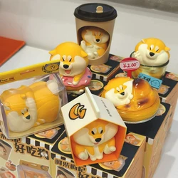 New Achai Shiba Inu Blind Box Figure Cosplay Food Series Mysterious Box Collection Pvc Model Surprise Birthday Toy Gift For Fan