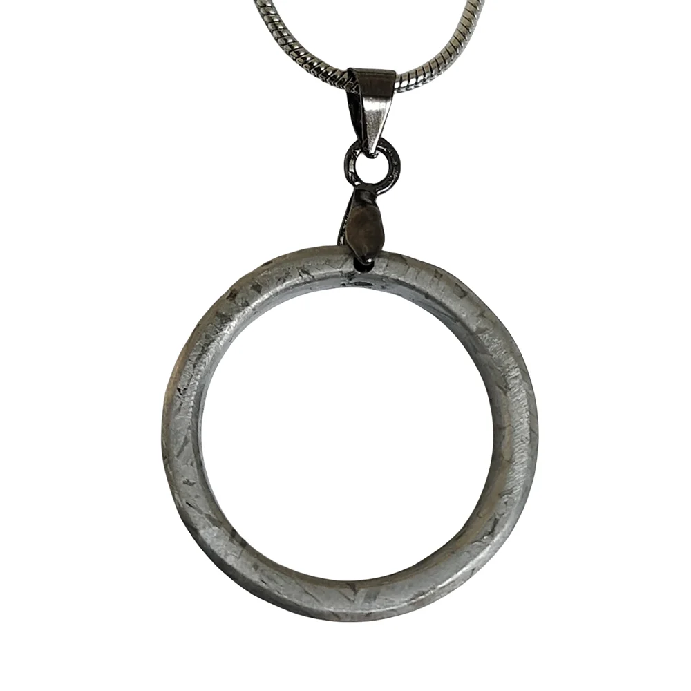 Muonionalusta Iron meteorite Natural iron meteorite material round pendant specimen collection - CD168