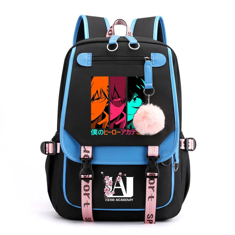 

Teenagers New Anime Harajuku Backpack Casual Street Cool Rucksack School Schoolbag Anime USB Zipper Backpacks