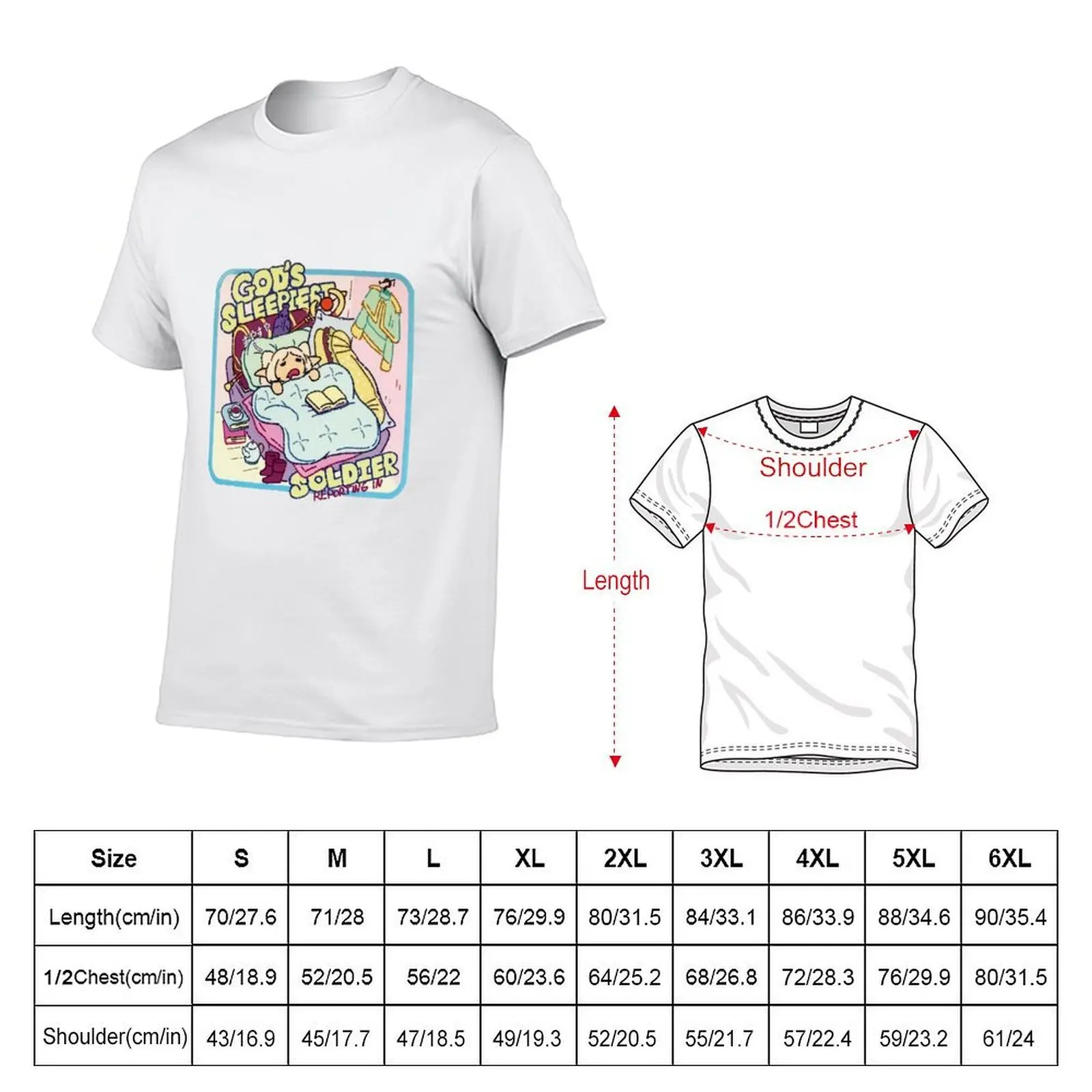 Frieren Beyond Journey's End - God's Sleepiest Soldier T-Shirt cute tops aesthetic clothes mens clothes