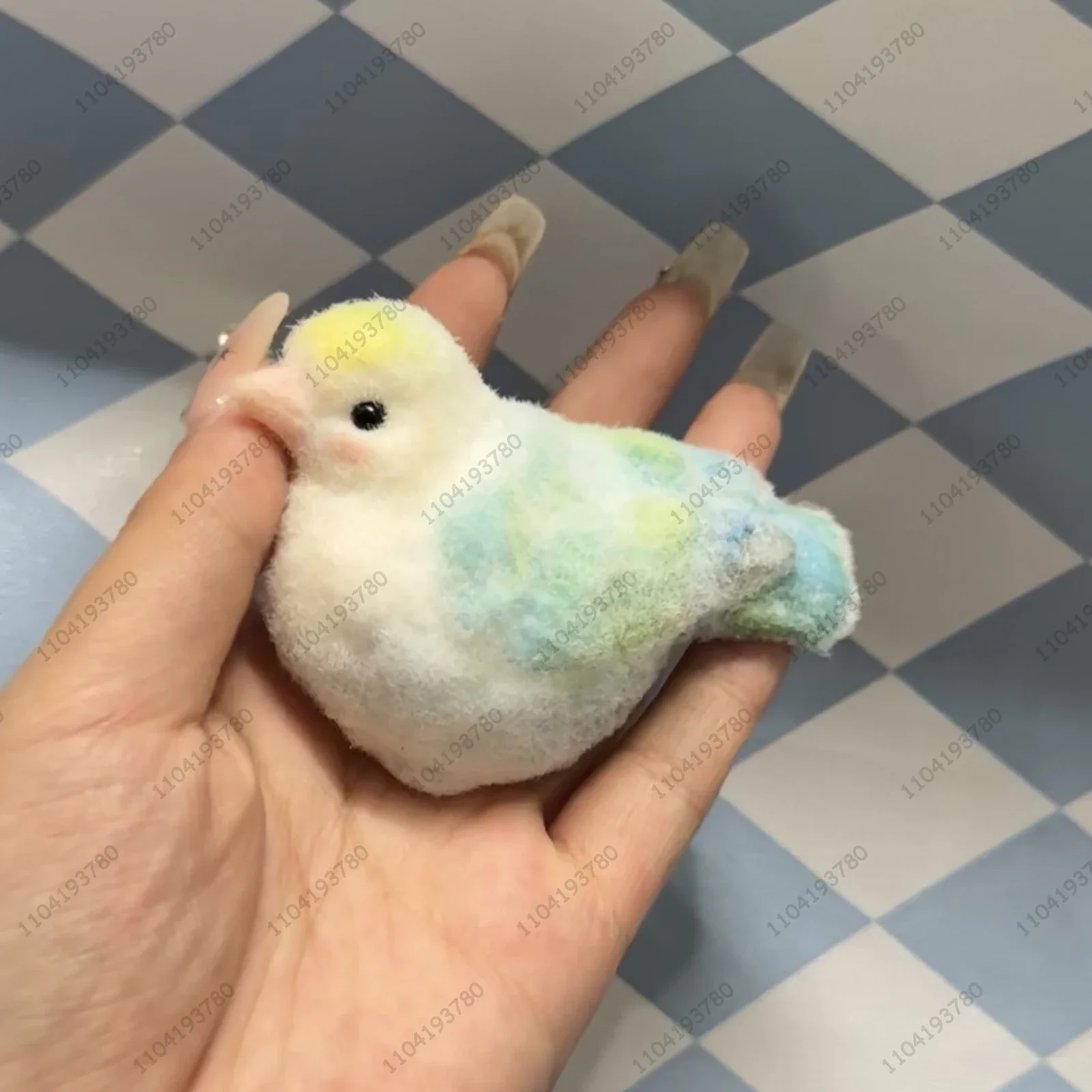 Big Bird Taba Squishy Silicone Hand-painted Squezze Toy Cute Fuzzy Birdy Mochi Toy Hand Relax Stress Release Toy Gift