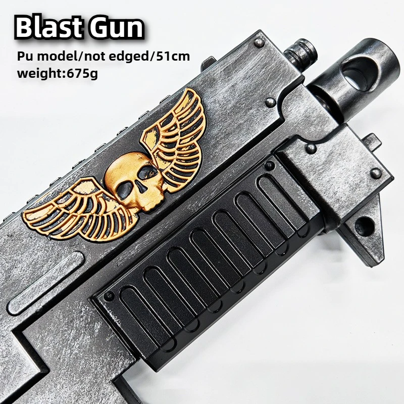 51 cm/20.08in Blaster PU Pistola giocattolo armi Modello Puntelli Cosplay Periferiche di gioco Ornamenti per il desktop di grandi dimensioni Ragazzo Regali di Halloween