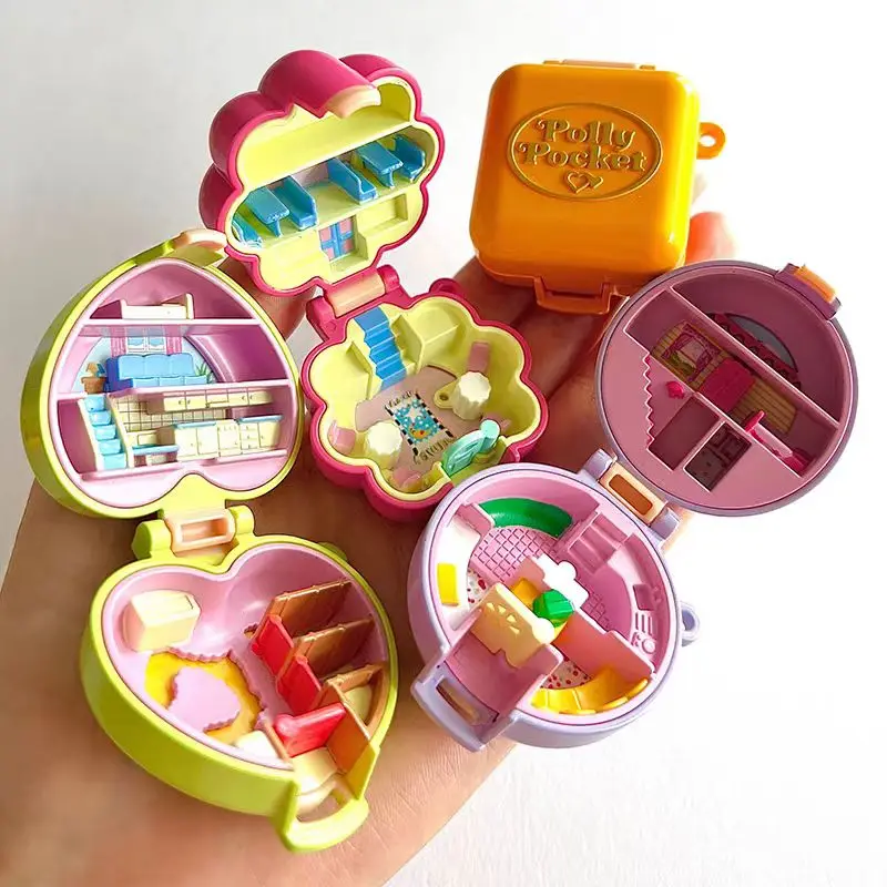 Novo original bandai polly pocket gashapon 2.0 charme bonito figura de ação mini modelo decorar brinquedo de mesa presente da menina caixa cega estoque