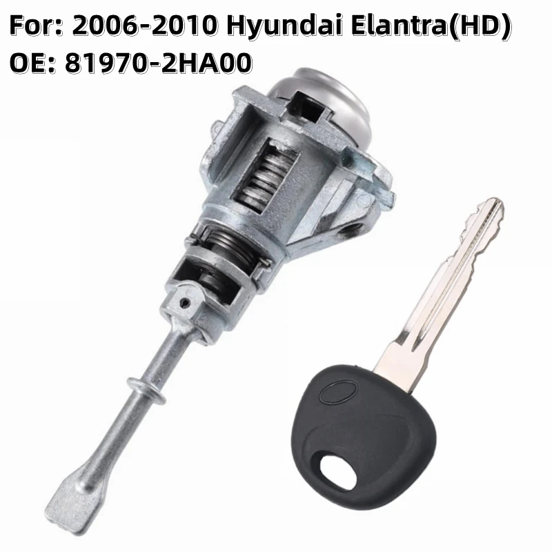 XIEAILI OE: 81970-2HA00 OEM Left Door Lock Cylinder Auto Door Lock Cylinder For 2006-2010 Hyundai Elantra(HD) With 1Pcs Key S997