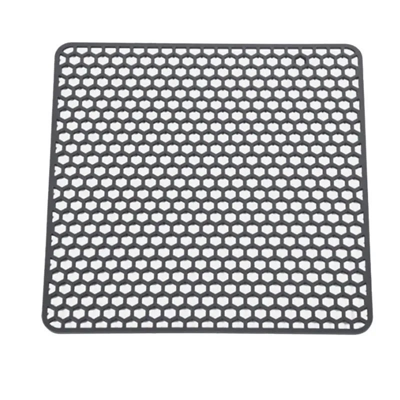 

A04G-13.5 X 13.5 Inch Silicone Table Mat Sink Mat Sink Protectors For Kitchen Dish Drying Mat