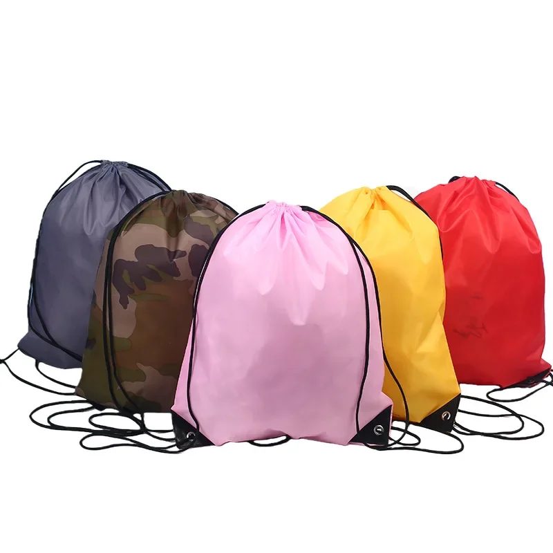 Double Shoulder Sports Basketball Outdoor Marathon Event Backpack Oxford Fabric Drawstring Storage Bag