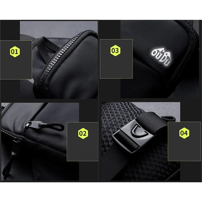 Neue Sport-Brusttasche für Herren, Kleiner Rucksack für Damen, Messenger-Tasche, Handytasche, Modische Mini-Umhängetasche – Detail 9