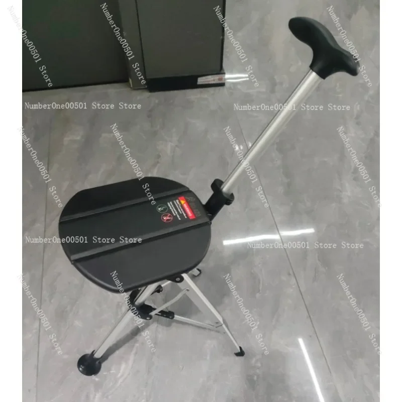 عصا المشي متعددة الوظائف قابلة للطي ومضادة للانزلاق