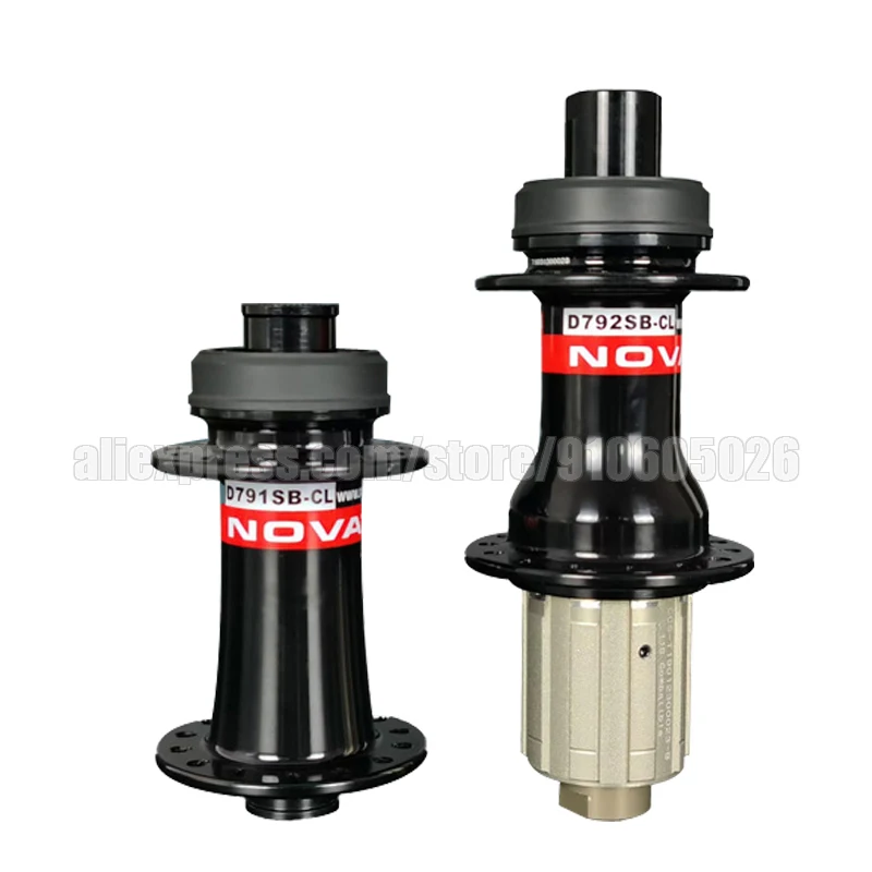 Novatec D791SB / D792SB Road/MTB Center Lock / 6-Bolt Lock Disc Brake Hub 24/28/32 Holes Shimano 9/10/11S or XD 11/12S Freehub