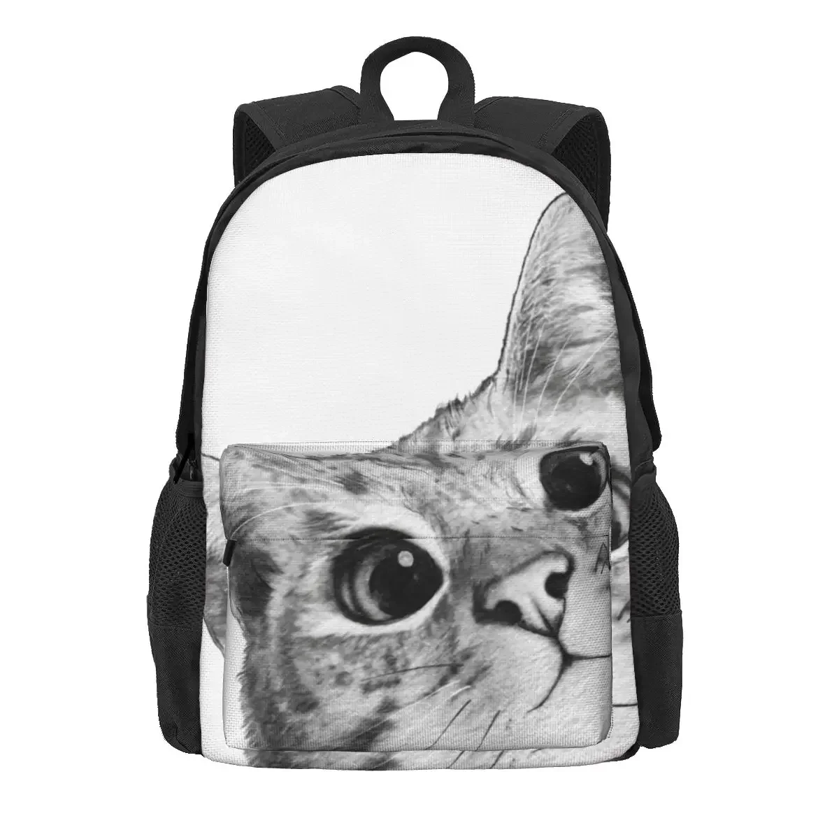 Sneaky Cat Backpacks Boys Girls Bookbag Children School Bags Cartoon Kids Rucksack Travel Rucksack Shoulder Bag Large Capacity