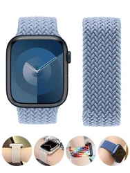 Braided solo For Apple watch band 45mm 44mm 42mm Ultra 49mm 40mm 41mm 38mm bracelet correa iwatch series 8 7 5 4 3 SE 6 9 strap