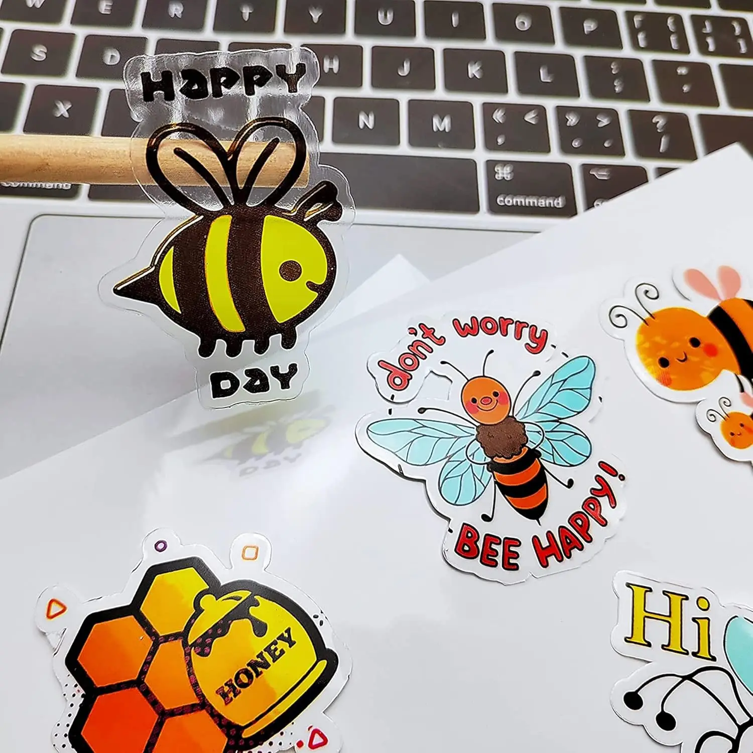 40 Sheets A4 Clear Printable Vinyl Sticker Paper for Inkjet Printer Non-Waterproof Sticker Paper