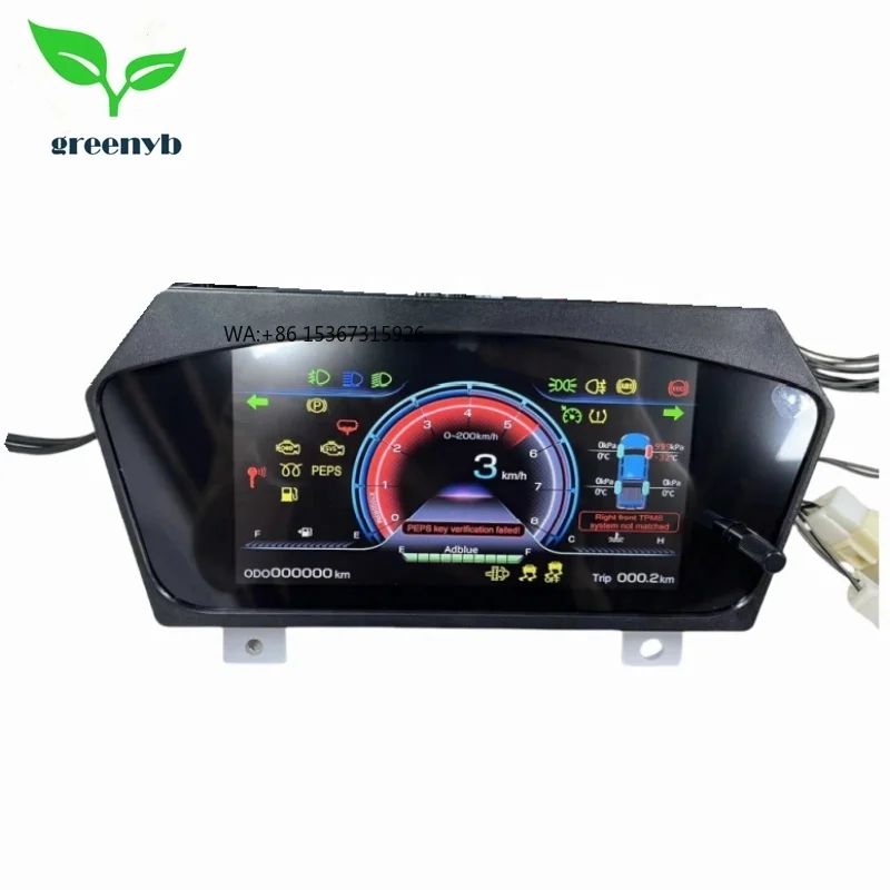 

New Energy Car Speedometer Dashboard 7 Inch TFT Display Instrument Meter E637 Combination for Electric Cars