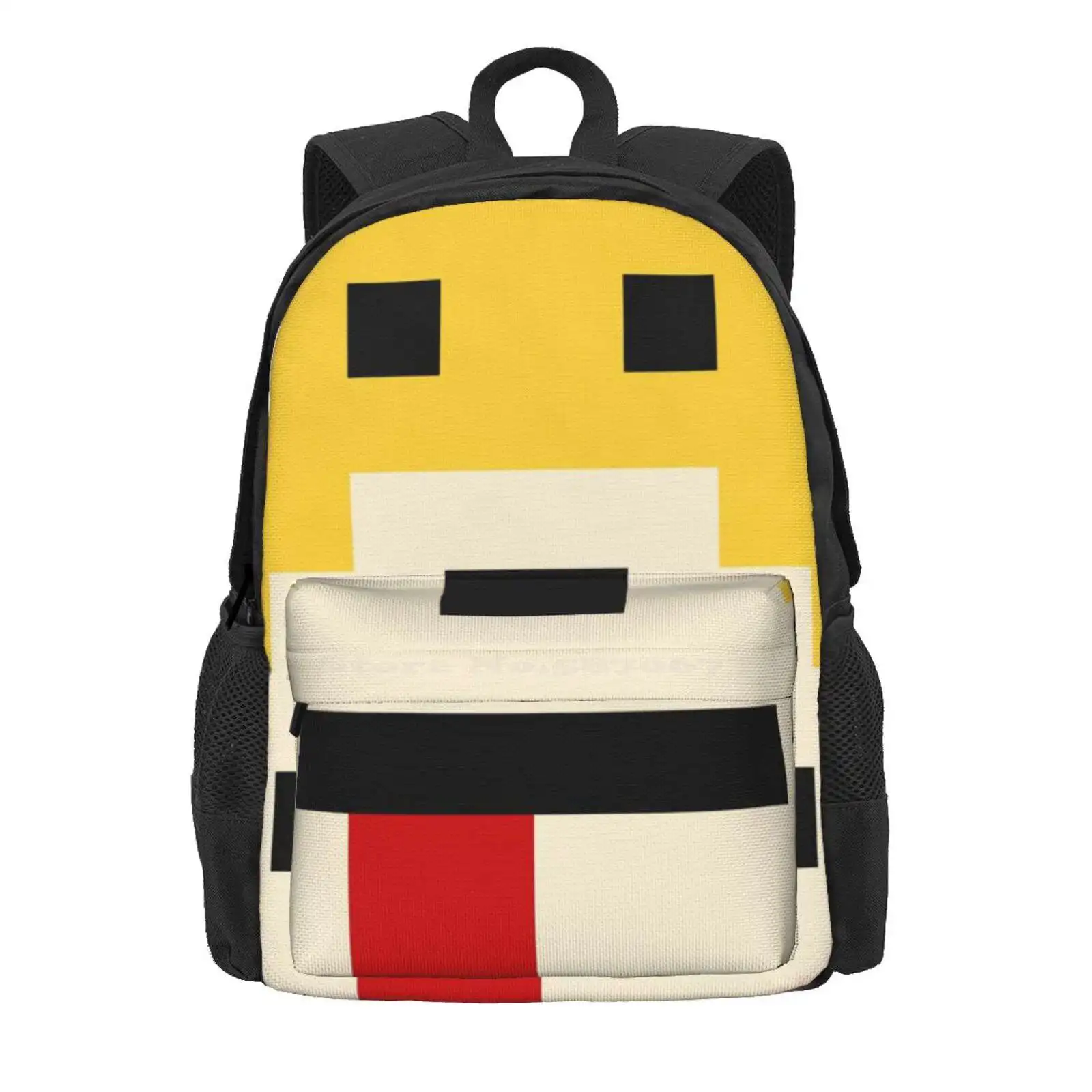 Mr. Oizo - Flat Eric Minimal Yellow Hot Sale Schoolbag Backpack Fashion Bags Mr Oizo Flat Eric All Wet Flat Beat Ed Banger