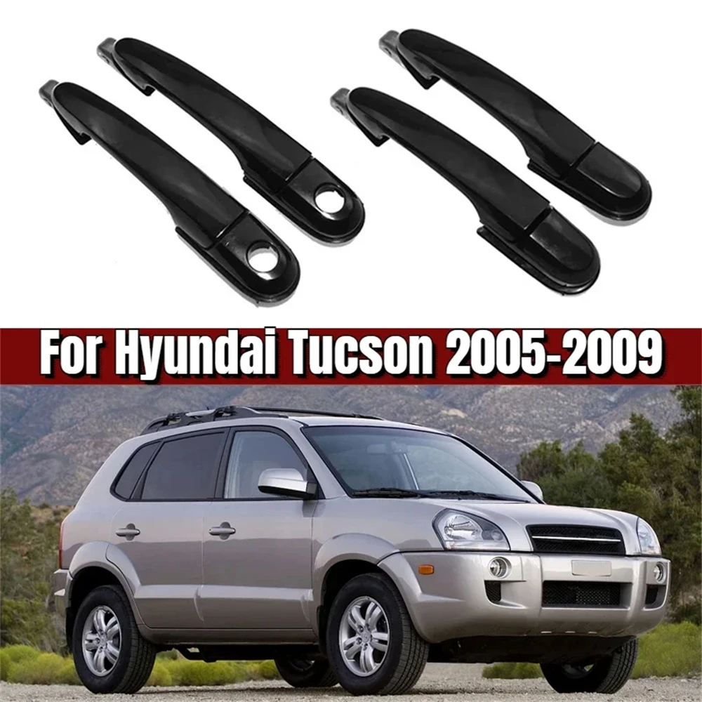 

4Pcs/Set New Outside Exterior Door Handle Outer For Hyundai Tucson 2005-2009 836502E000,836602E000