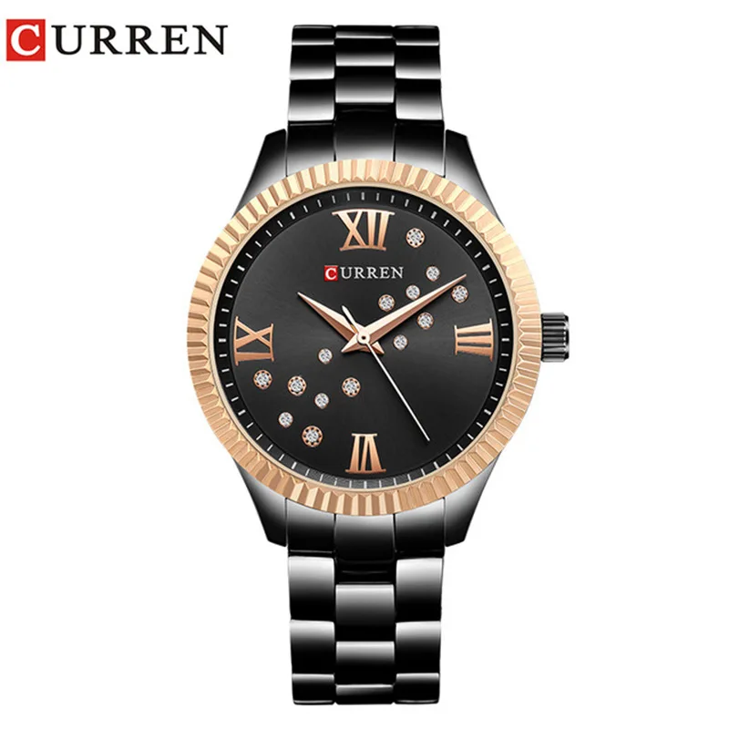 CURREN Women Watches Japanese Movement Quartz Watch Round Dial Metal Strap Casual Clock Relogio Feminino Montre часы женские