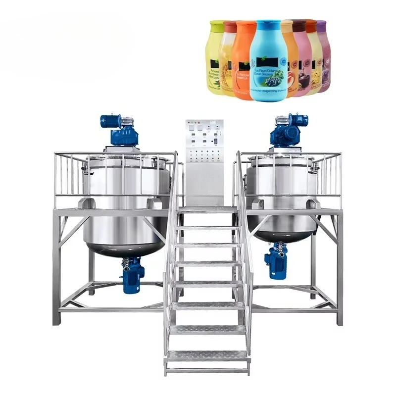 500 l 2 Kosmetikhersteller, Körperlotion, Creme, Rührer, Mischausrüstung, Shampoo, Flüssigseife, Mischglas