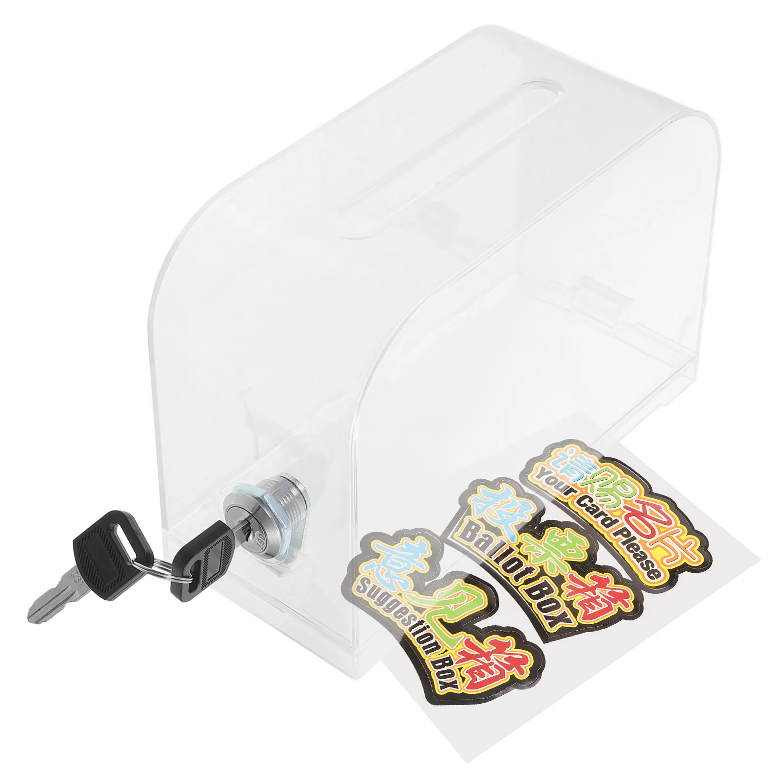 

Business Card Box Ballot Boxes Suggestion Clip Clear Transparent Voting Holders