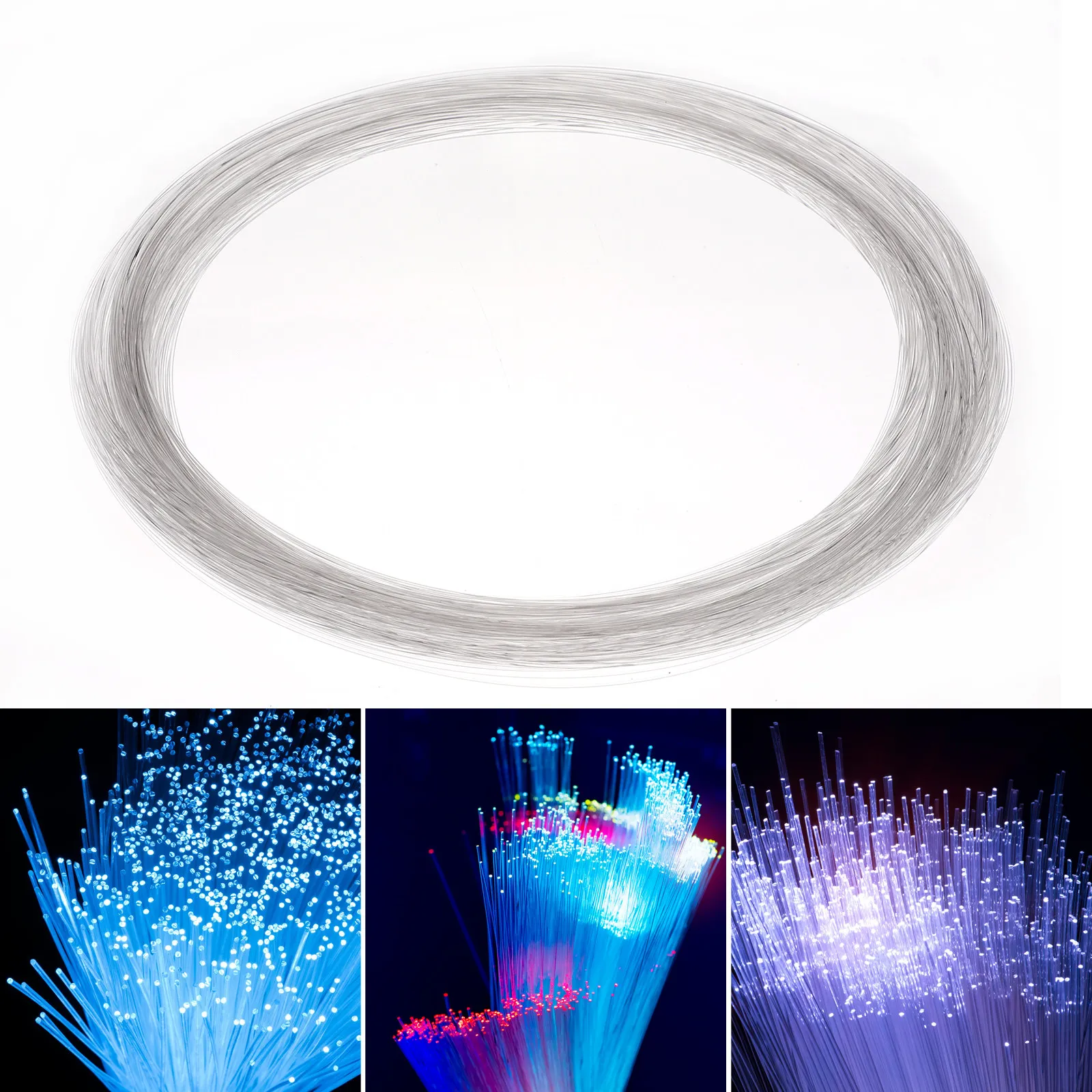 Fiber Optic Party Lamp for Halloween Christmas New Year Decoration – Colorful Night Light with Optical Cable