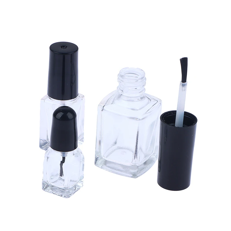 1Pcs Sub-packed Nail Polish Bottle Nail Gel Empty Bottle With Brush Glass Empty Blending Bottle Touch-up Container