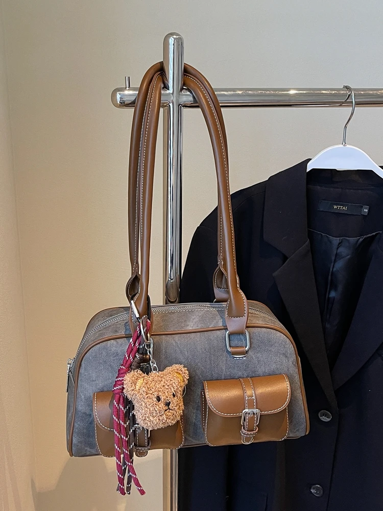 

Модная женская сумка через плечо с несколькими отделениями, повседневная сумка-мессенджер 2024 года, новая универсальная мягкая сумка из искусственной кожи