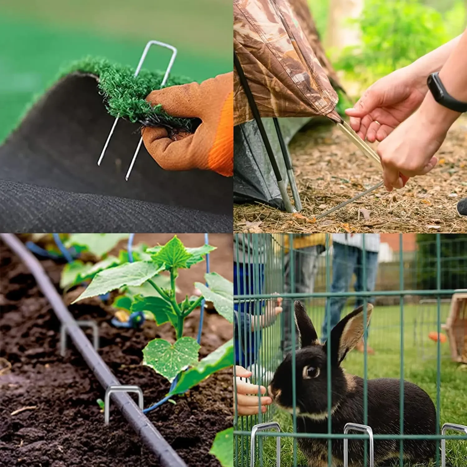 U-نوع حديقة حصص 10/15 سنتيمتر تحديد المشهد ستابلز الثقيلة سياج أنابيب حصص Sod دبابيس عقد المروج حاجز الأرض مسمار