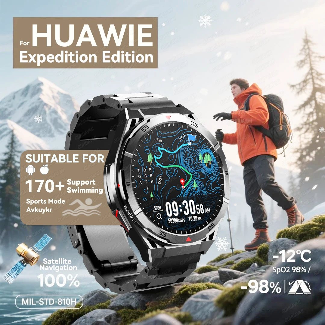 t-rex-3-gps-smart-watch-mil-std-810h-grade-built-in-dual-band-gps-positioning-10atm-waterproof-compass-500mah-military-bracelet
