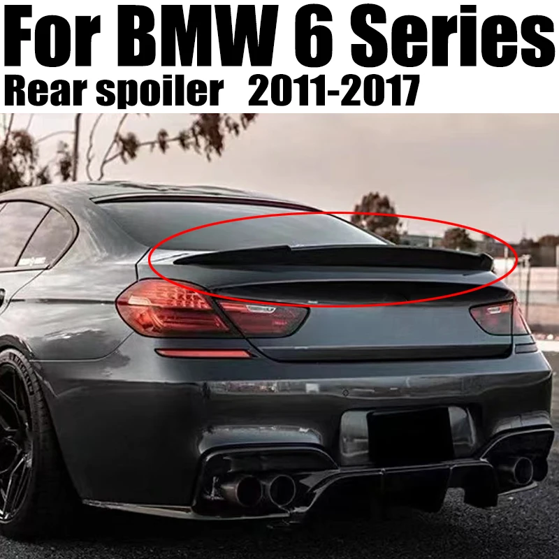 

Suitable for BMW 6 Series F06 M6 640i 650i 2011-2017, V style carbon fiber rear trunk lid, trunk spoiler wing