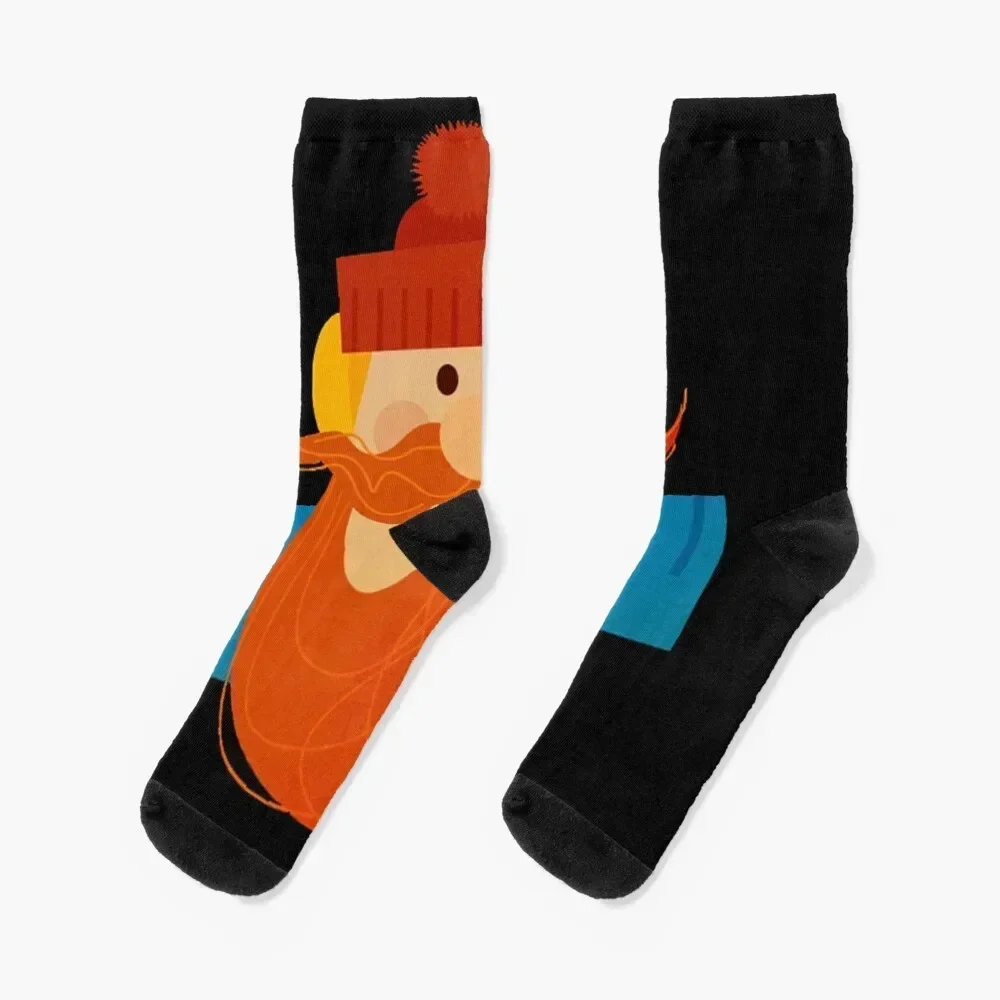 

Rudolph the Red-Nosed Reindeer - Yukon Cornelius T-Shirt Socks with print bright garter Heating sock Socks For Man Women's
