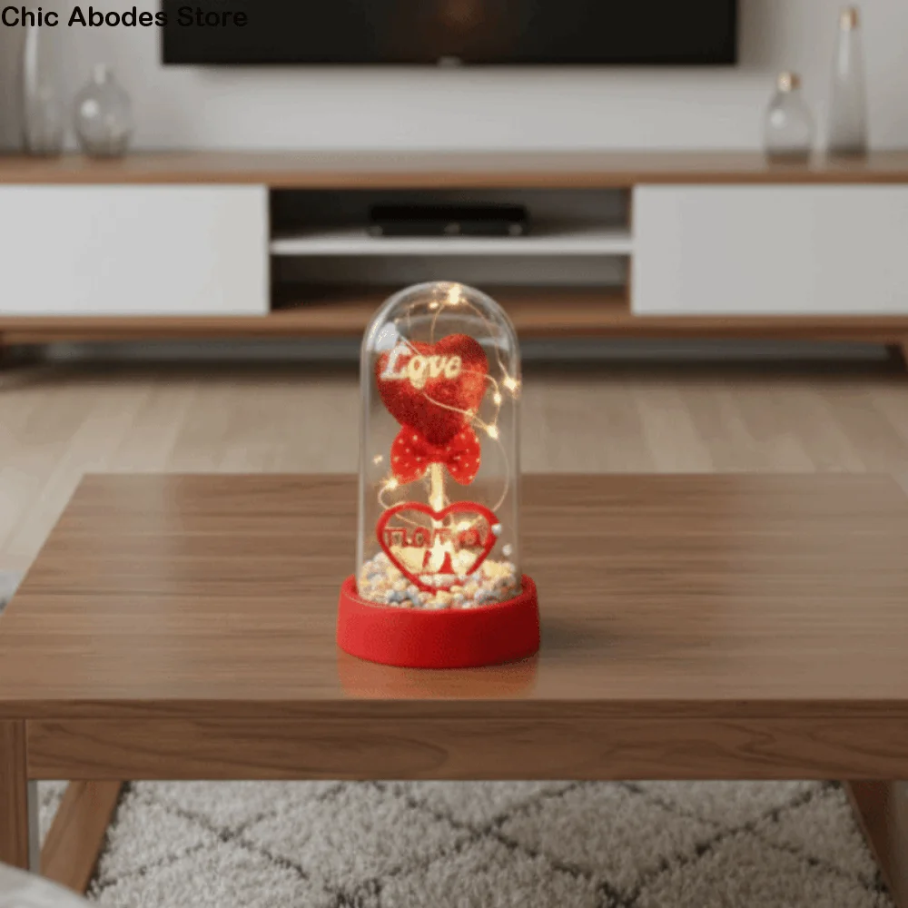 Romantisches Geschenk, transparentes Leuchten, LED-Licht, romantisch, schön, Valentinstag-Dekorationen, bunte Kugeln, LED-Liebeslampe, Hochzeit