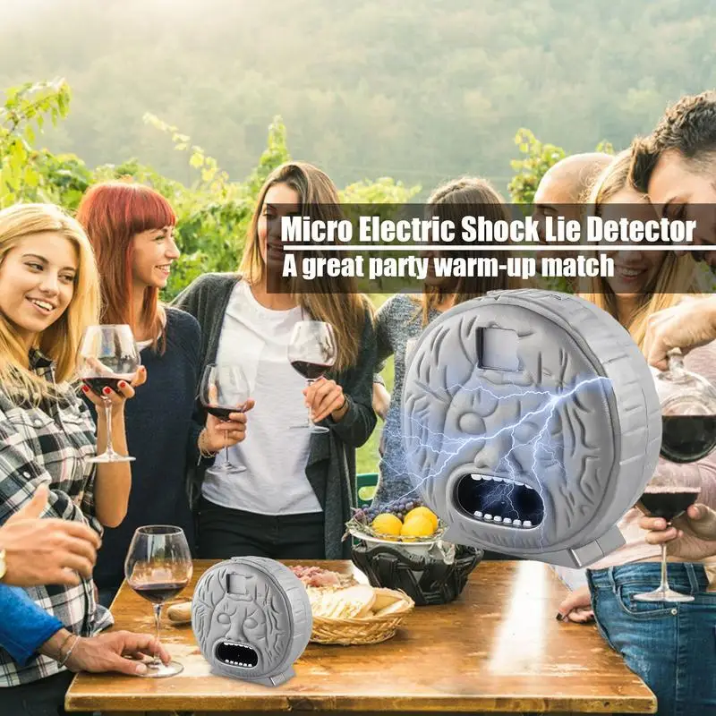 Electric Shock Liar Detector Interactive Game Toy Reaction Shocking Game Features Lights Sound For Adults And Kids Family