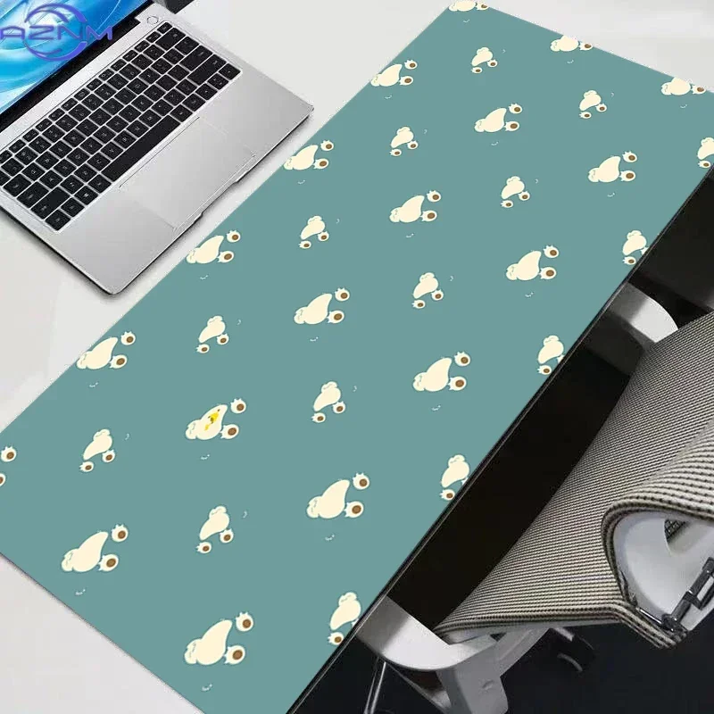 Dreamy Forest Snorlax Large Mousepad, Rubber Non Slip Extended Gaming Desk Mat, Anime Cartoon Table Pad for Laptop Office Deskto