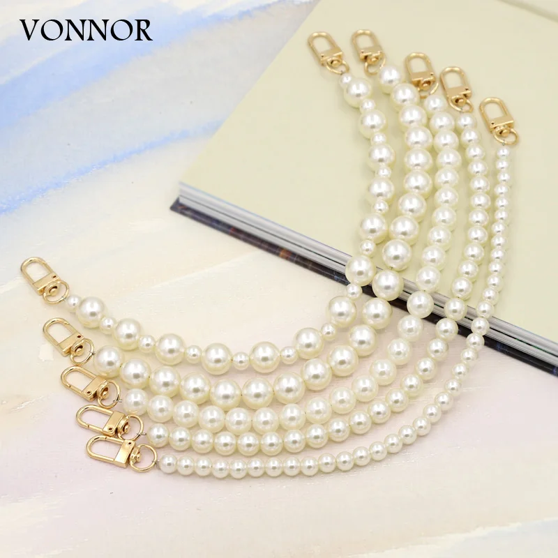 VONNOR High Quality Imitation Pearl Mobile Phone Chain Women Jewelry Lanyard Portable Bag Chain Phone Charm Pendant Strap